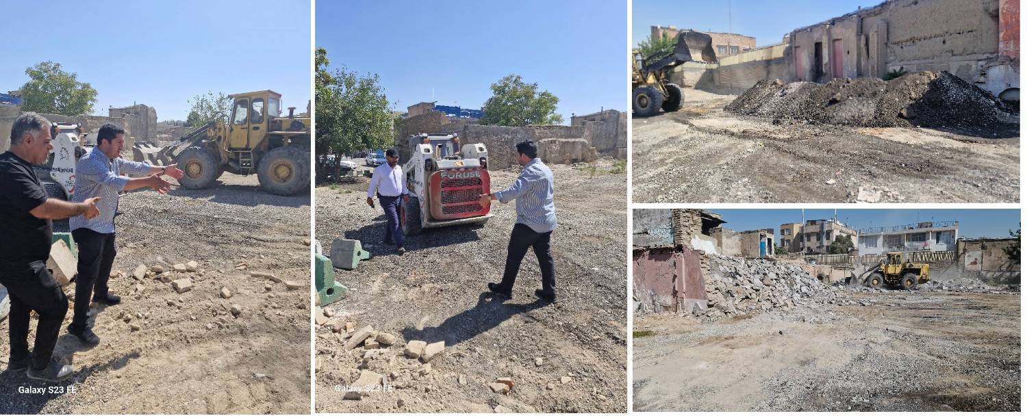 نخاله‌برداری و پاکسازی ۵ هزار مترمربع از فضا‌های بی‌دفاع شهری در۳ نقطه