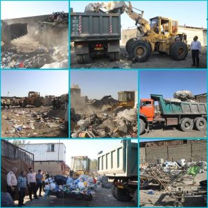 ۶ تن پسماند از مراکز تفکیک غیر مجاز خلازیر منطقه ۱۹ جمع آوری شد