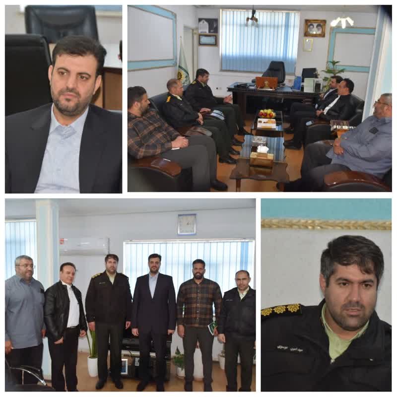 ملاقات شهردار گلسار با فرمانده انتظامی شهرستان ساوجبلاغ