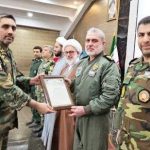 سرهنگ دادوند فرمانده مركز آموزش درجه داری حضرت جواد الائمه (ع) نزاجا لواسان شد