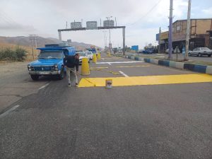 عملیات رنگ آمیزی و خط کشی ترافیکی سرعت کاه ورودی صوفیان