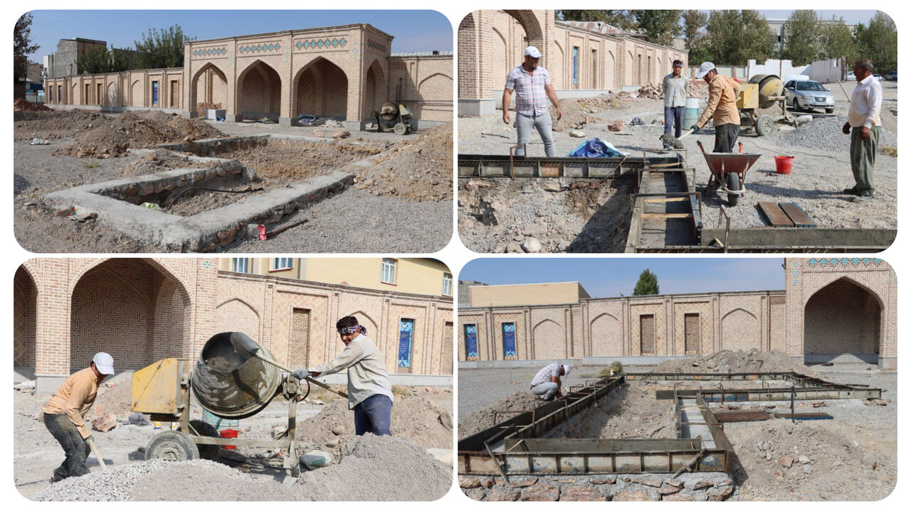 محوطه‌سازی پارک موزه اوحدیه مراغه