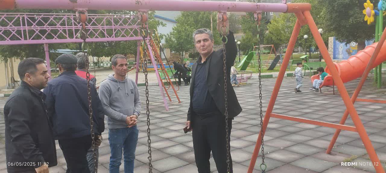 بازدید شهردار کلیبر از پارک بذ