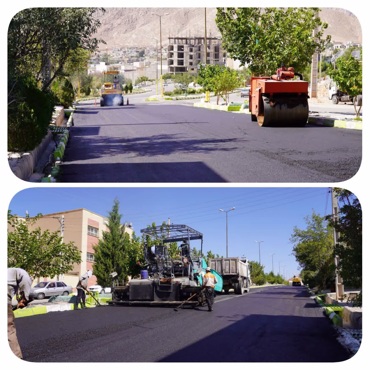 نهضت آسفالت در مهدی شهر