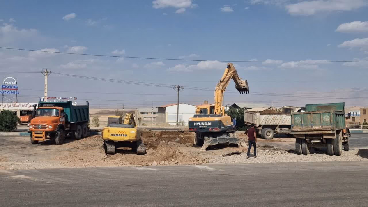 عملیات اجرایی زیرگذر ورودی اله‌آباد زارچ