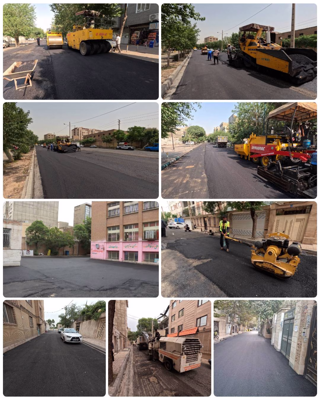 اجرای بیش از ۶۳ هزار تن آسفالت در محورهای پرتردد منطقه ۲۰ تهران