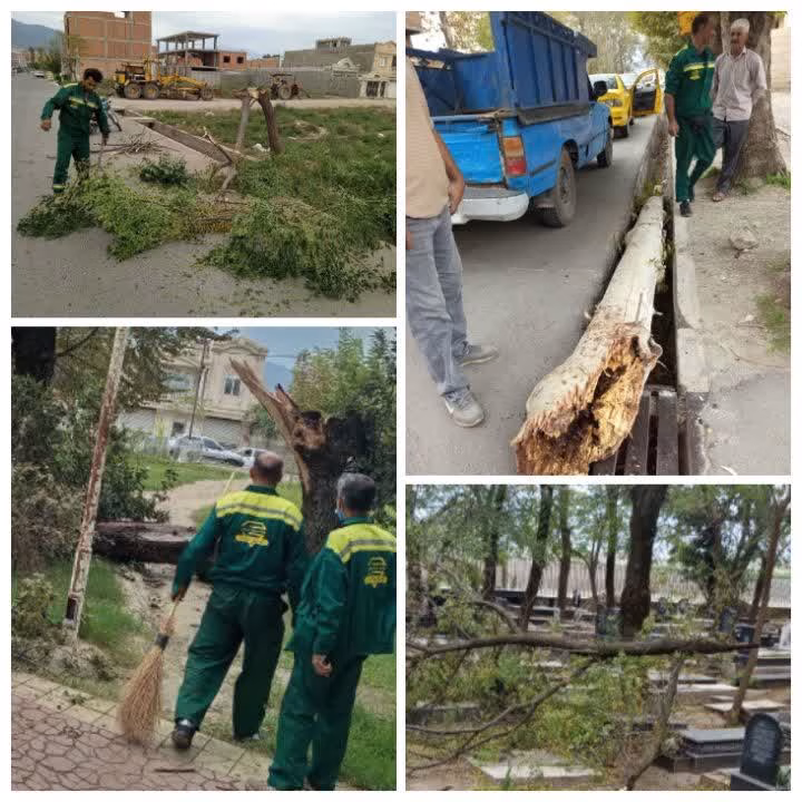 طوفان در آزادشهر