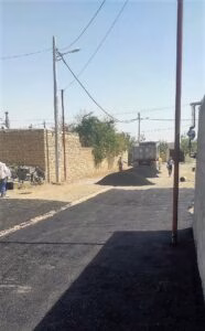 آسفالت و لکه گیری معابر سطح شهر لطف آباد