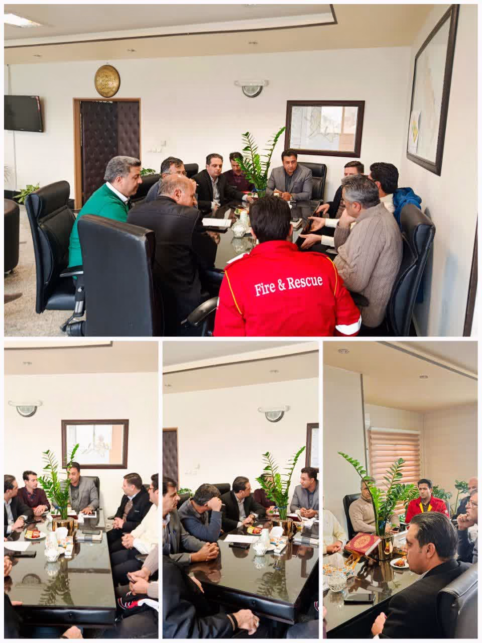 برگزاری جلسه ستاد مدیریت بحران شهرداری تیران