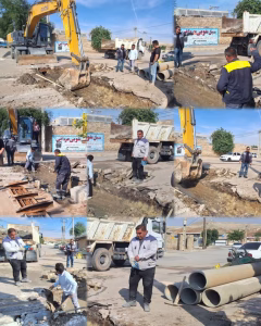 تقویت شریانهای شهری در کوی شهید باهنر