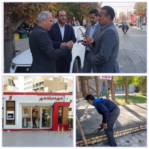 عملیات آماده‌سازی استقرار شهرنت در جنب مجتمع فرهنگ و هنر شهرداری بادرود