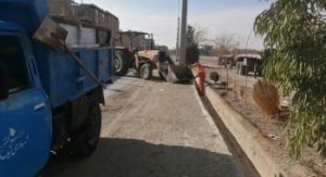 لایروبی و نظافت رودخانه فصلی و جوی های آب سطح شهر