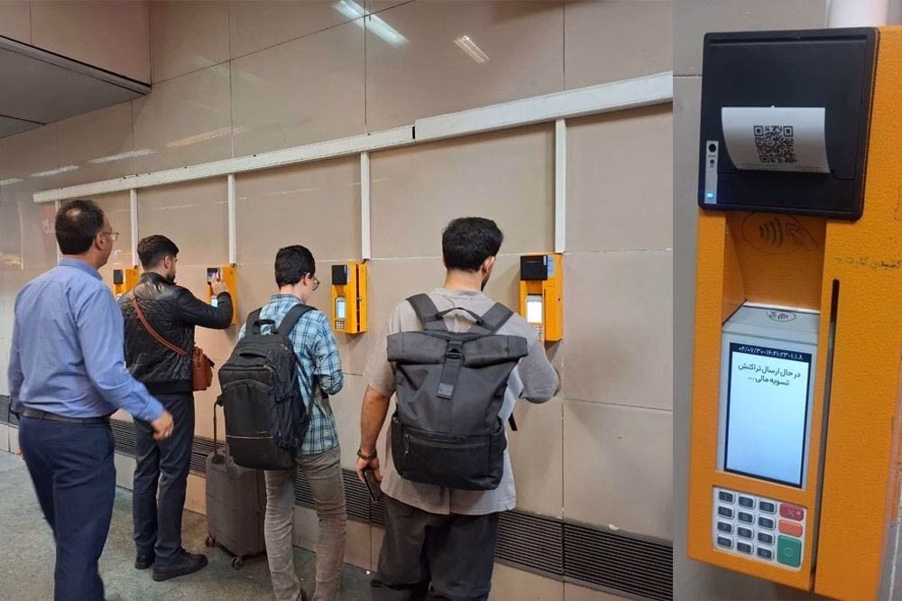 نصب چاپگرهای مجهز به کاتر روی دستگاه‌های فروش بلیت در مترو تهران