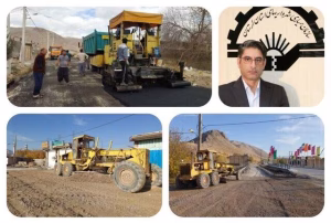 پایان بهسازی و آسفالت معابر شهر بیرانشهر در لرستان