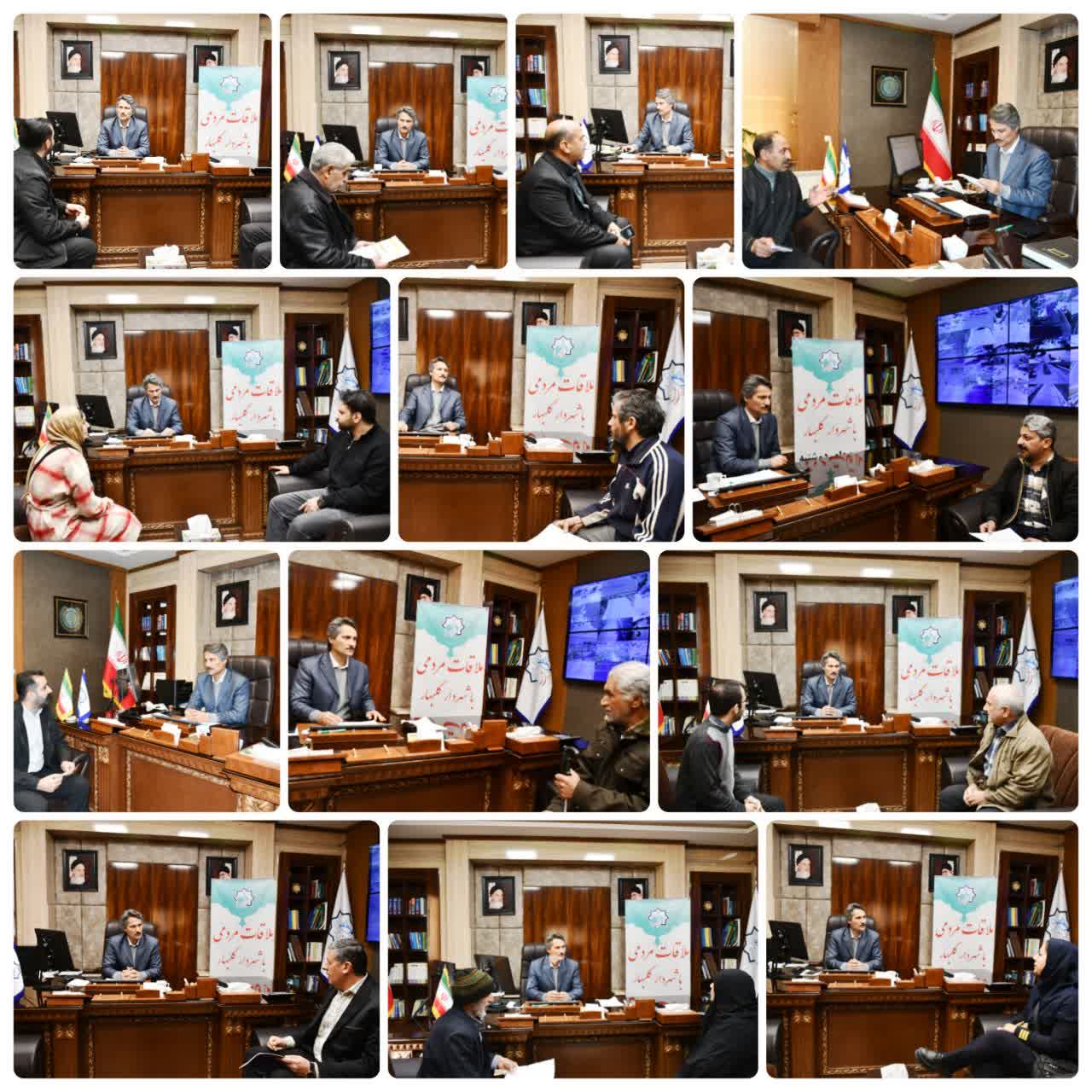 استقبال گسترده از دوشنبه‌های ملاقات مردمی شهردار گلبهار