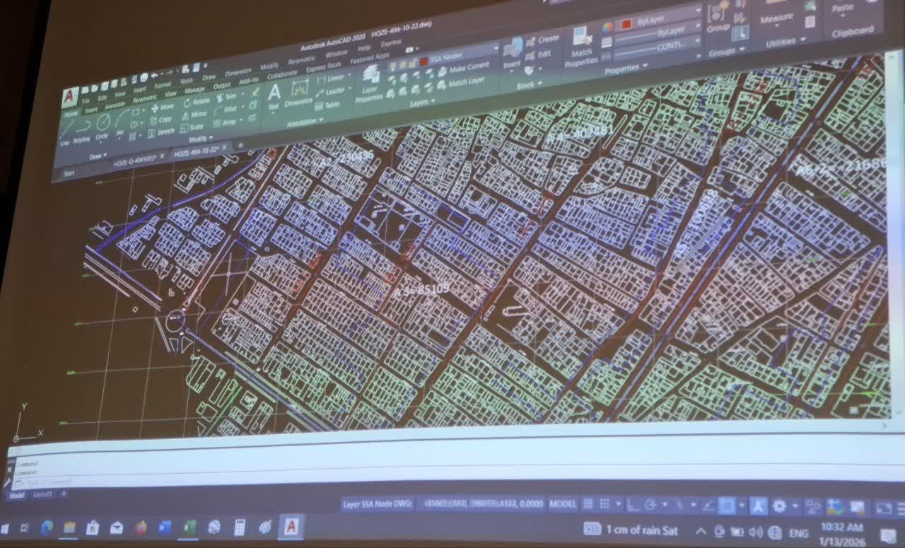 بررسی جمع آوری و هدایت آب های سطحی شهر آبیک