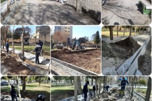 بهسازی پارک فیروزآباد کرمان