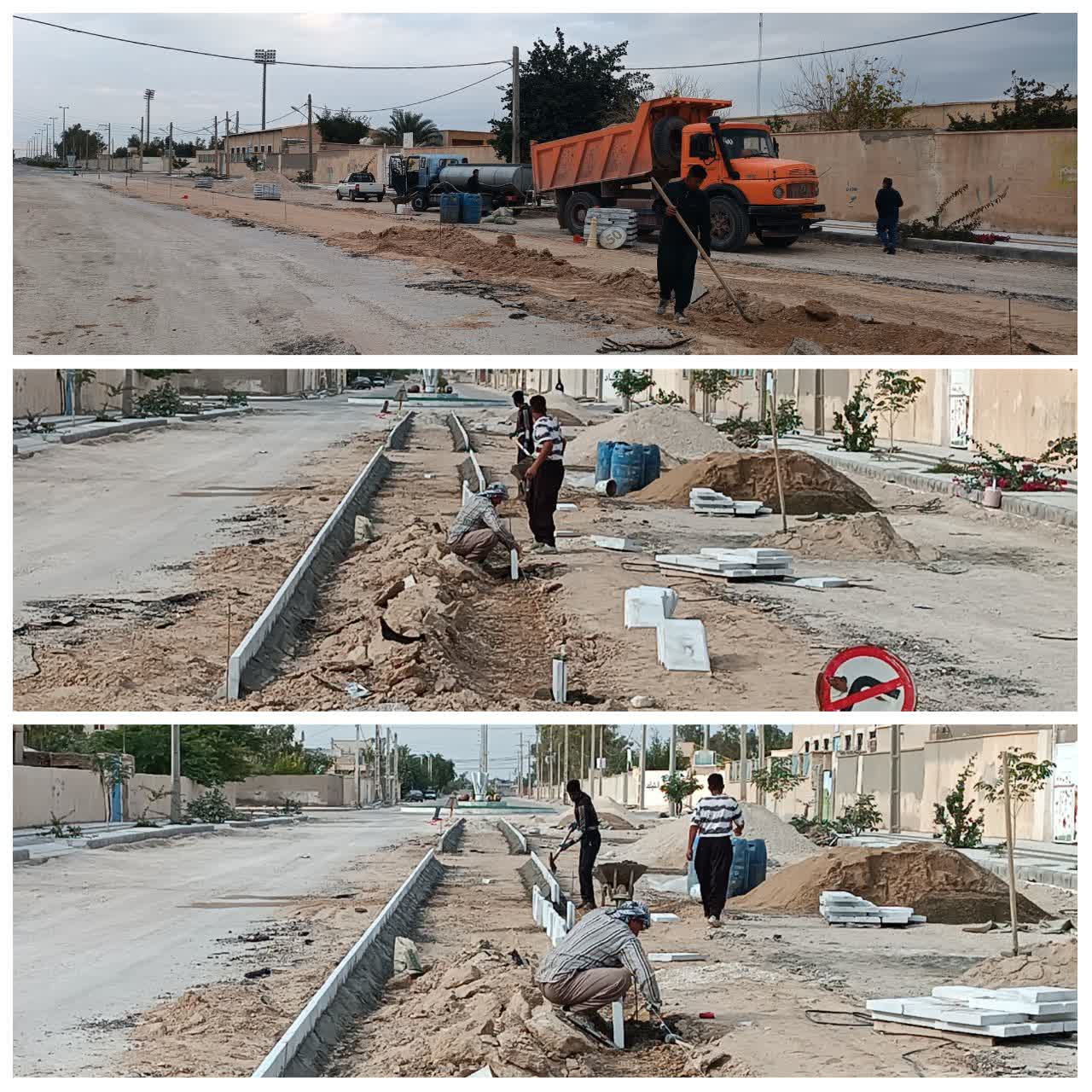 عملیات اجرایی ساماندهی و آسفالت بلوار شهید باهنر کاکی