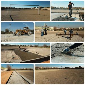 پیشرفت ۶۵ درصدی پروژه زمین چمن مصنوعی ورزشگاه شهید مدرس در منطقه ۲۰