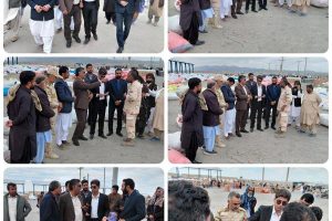 بازدید فرماندار از بازارچه کوله‌بری میرجاوه