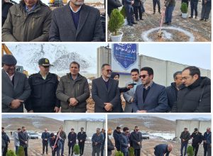 کلنگ‌زنی انبار شهرداری خوانسار با حضور معاون استاندار