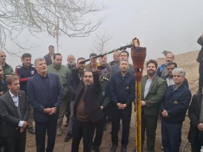 افتتاح پروژه‌های گازرسانی رودبار به روستاهای لاکه و لایه