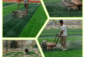 تکمیل و آماده‌سازی زمین چمن مصنوعی شهر ابریشم