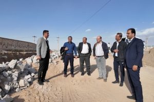 بازدید از پروژه‌های عمرانی شهرداری و روند پیشرفت پروژه‌ها اشکذر