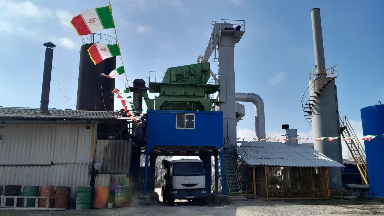 کارخانه آسفالت شهرداری انزلی پس از ۲ سال راه اندازی شد