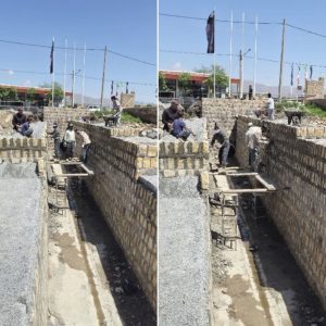 مراحل پایانی اجرای فاز مسیل شماره ۲ شهر تیتکانلو