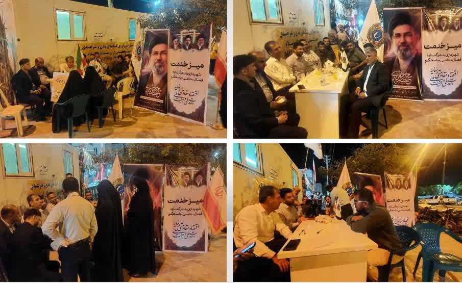 برپایی-میز-خدمت-شهرداری-بندر-گناوه