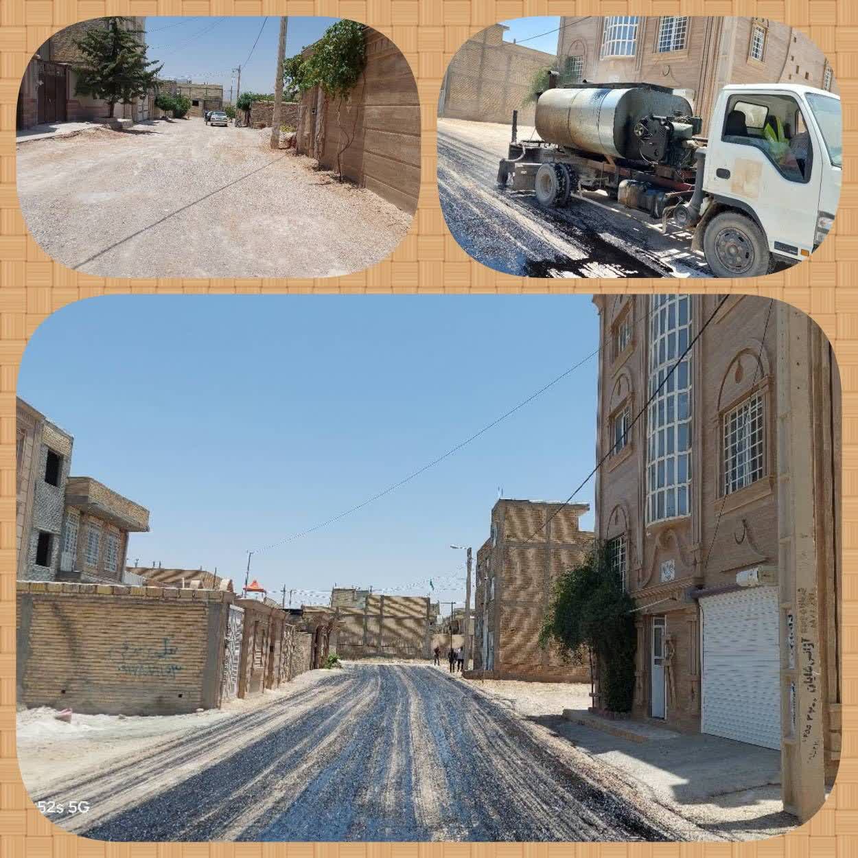 اجرای عملیات زیرسازی و قیرپاشی خیابان سبحان واقع در بولوار عرفان(طرح ۷۳ هکتاری)