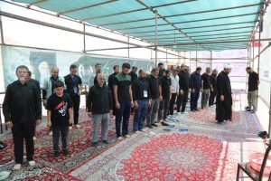 خدمت رسانی موکبهای شهر آبیک به زائران مراسم وداع
